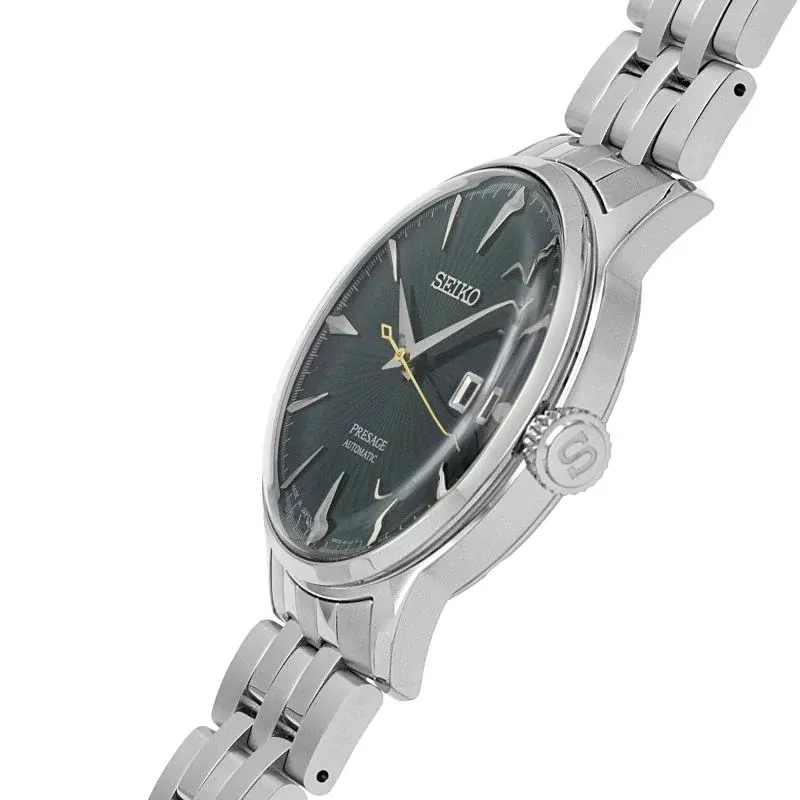 Seiko Presage Automatic Cocktail Time Green Dial Men's Watch- SRPE15j1